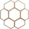 Ekena Millwork Florin Wood Fretwork Pierced Ceiling Medallion, Red Oak, 36"OD x 12 5/8"ID x 3/8"T CMWP36X36X0375FORO - alternate 1
